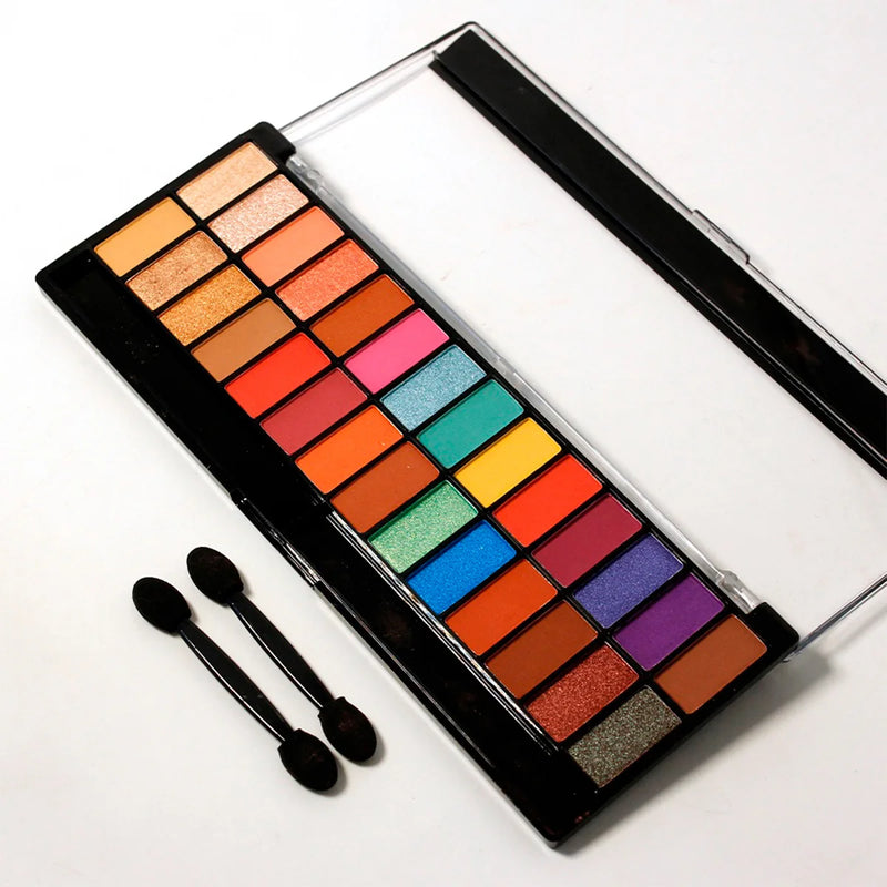 Paleta de Sombras Coloridas 28 Cores