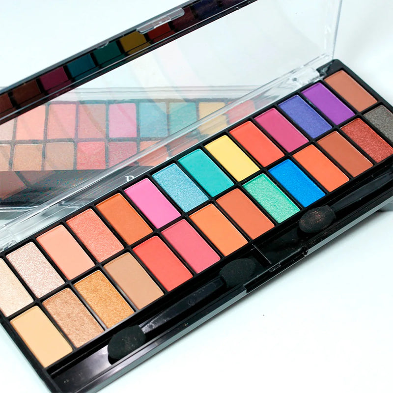 Paleta de Sombras Coloridas 28 Cores